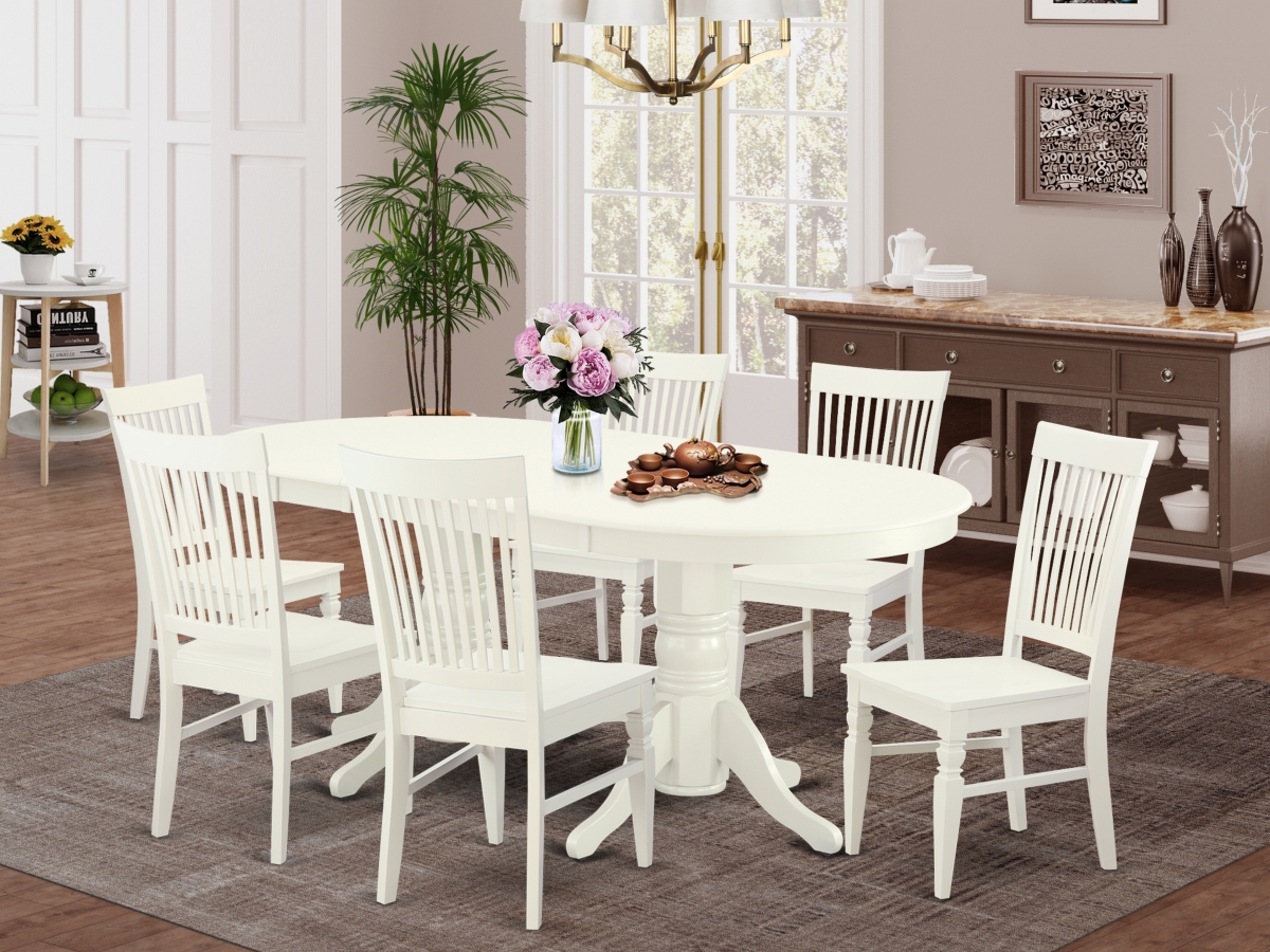 7 Piece Vancouver Kitchen Furniture Set - Linen White