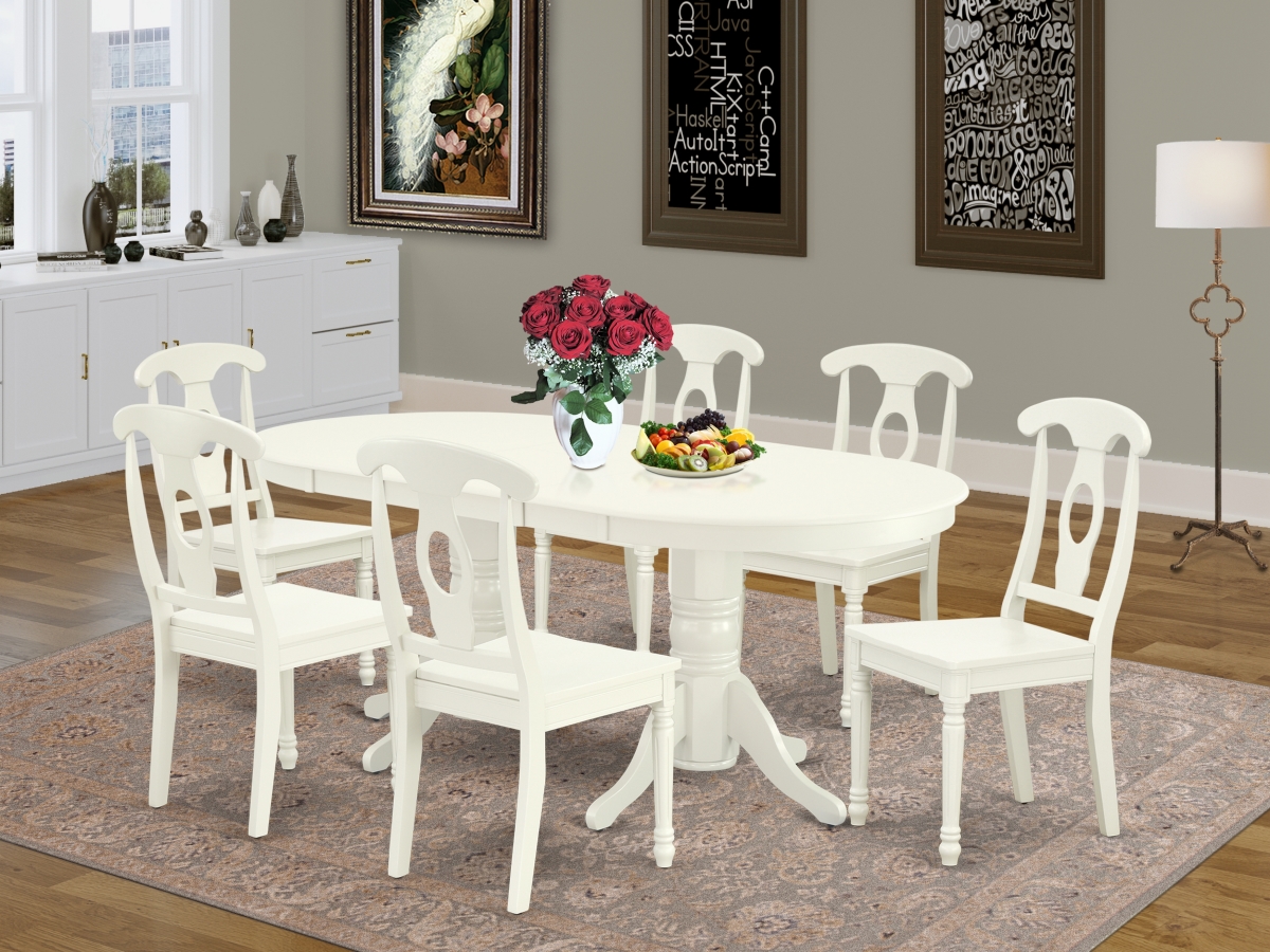 7 Piece Vancouver Dining Room Set - Linen White