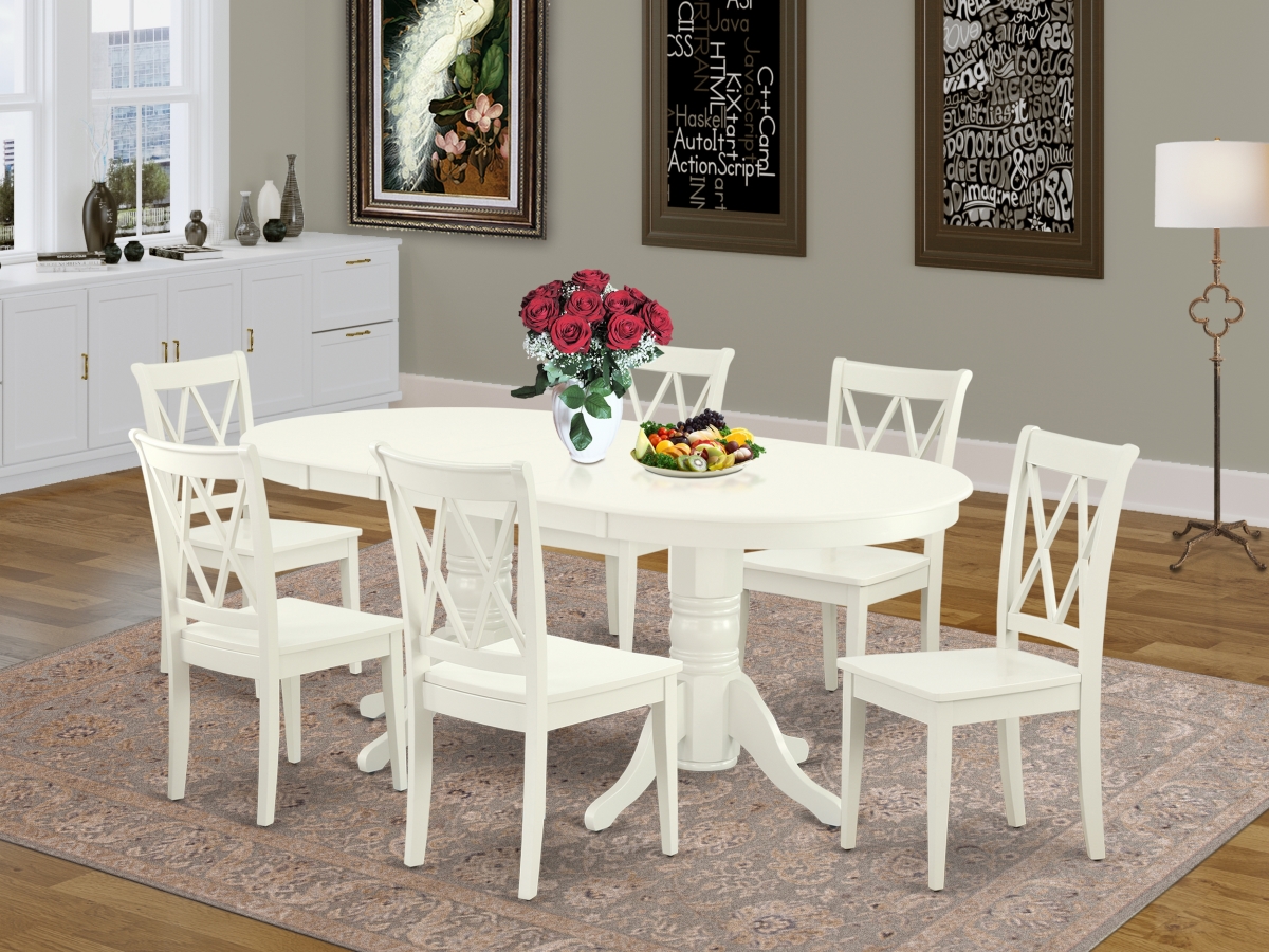 7 Piece Vancouver Dining Room Set - Linen White
