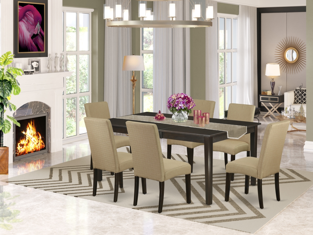 7 Piece Henley Kitchen Furniture Set - Cappuccino & Brown