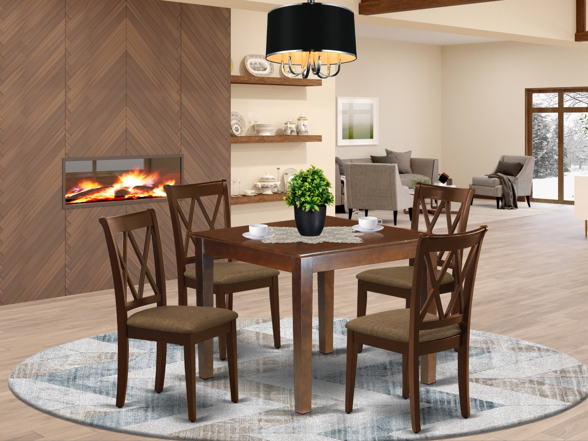5 Piece Oxford Dining Set - Mahogany