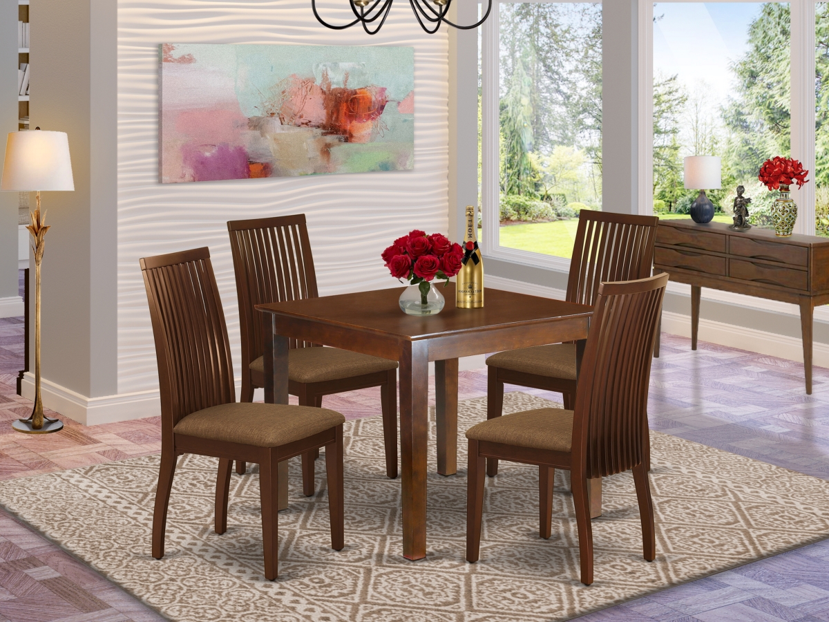 5 Piece Oxford Dining Set - Mahogany