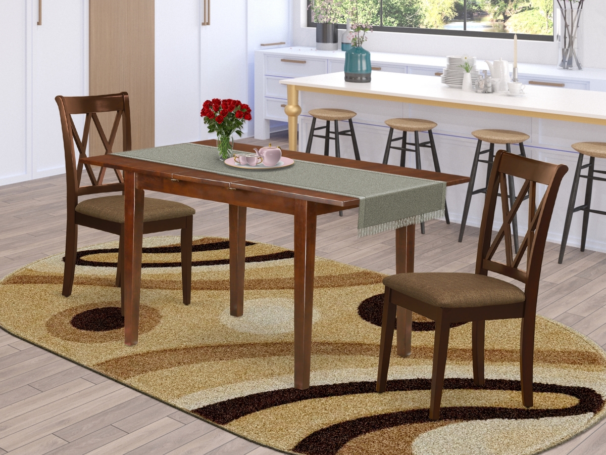 PSCL3-MAH-C 3 Piece Picasso Dinette Set - Mahogany