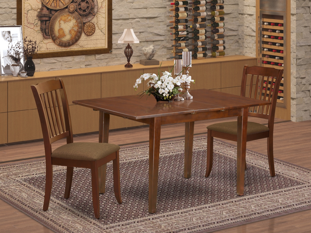 PSDA3-MAH-C 3 Piece Picasso Dinette Set - Mahogany