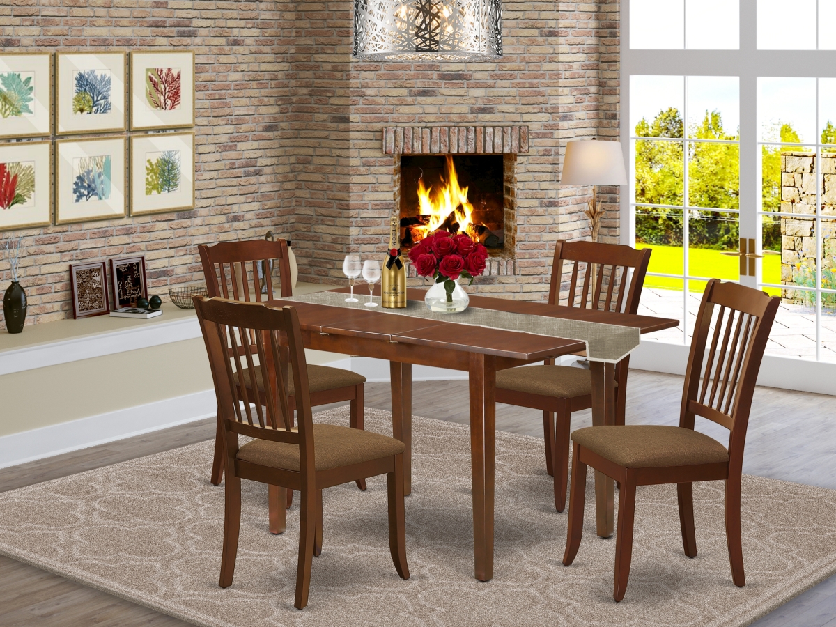 5 Piece Picasso Dining Set - Mahogany