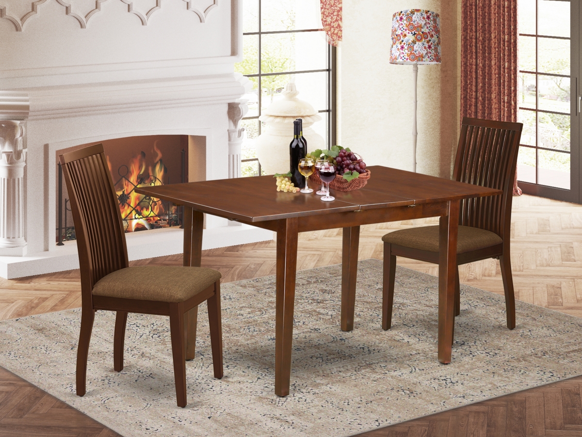 PSIP3-MAH-C 3 Piece Picasso Dinette Set - Mahogany