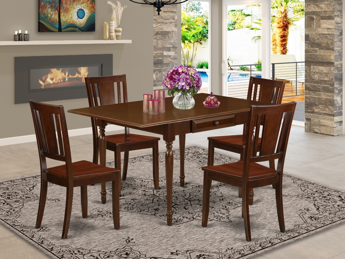 5 Piece Monza Dinette Set - Mahogany