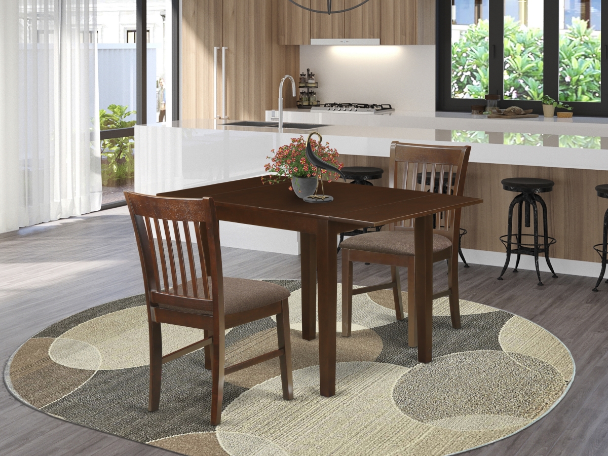 3 Piece Norden Dining Table Set - Mahogany