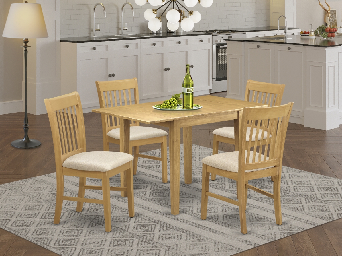 5 Piece Norden Dining Table Set - Oak