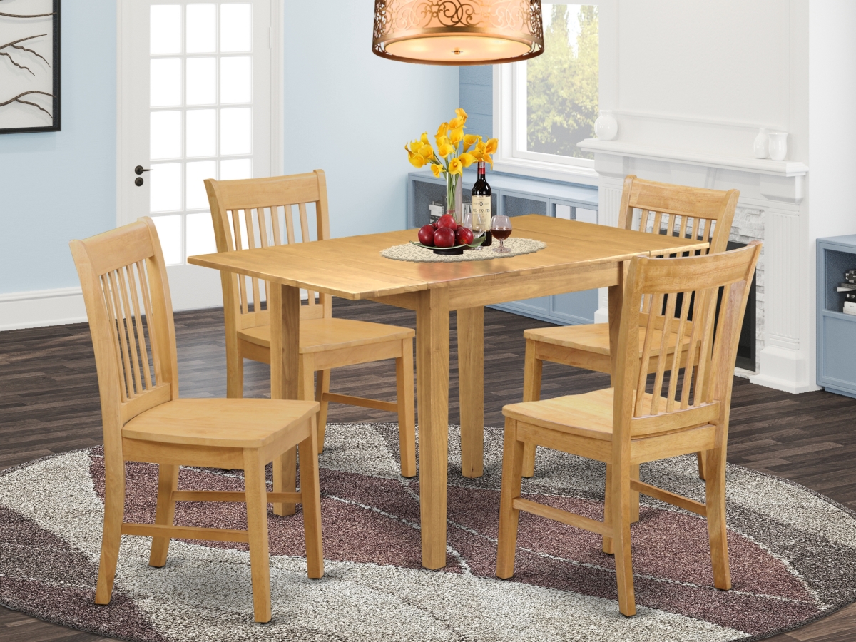 5 Piece Norden Dinette Set - Oak