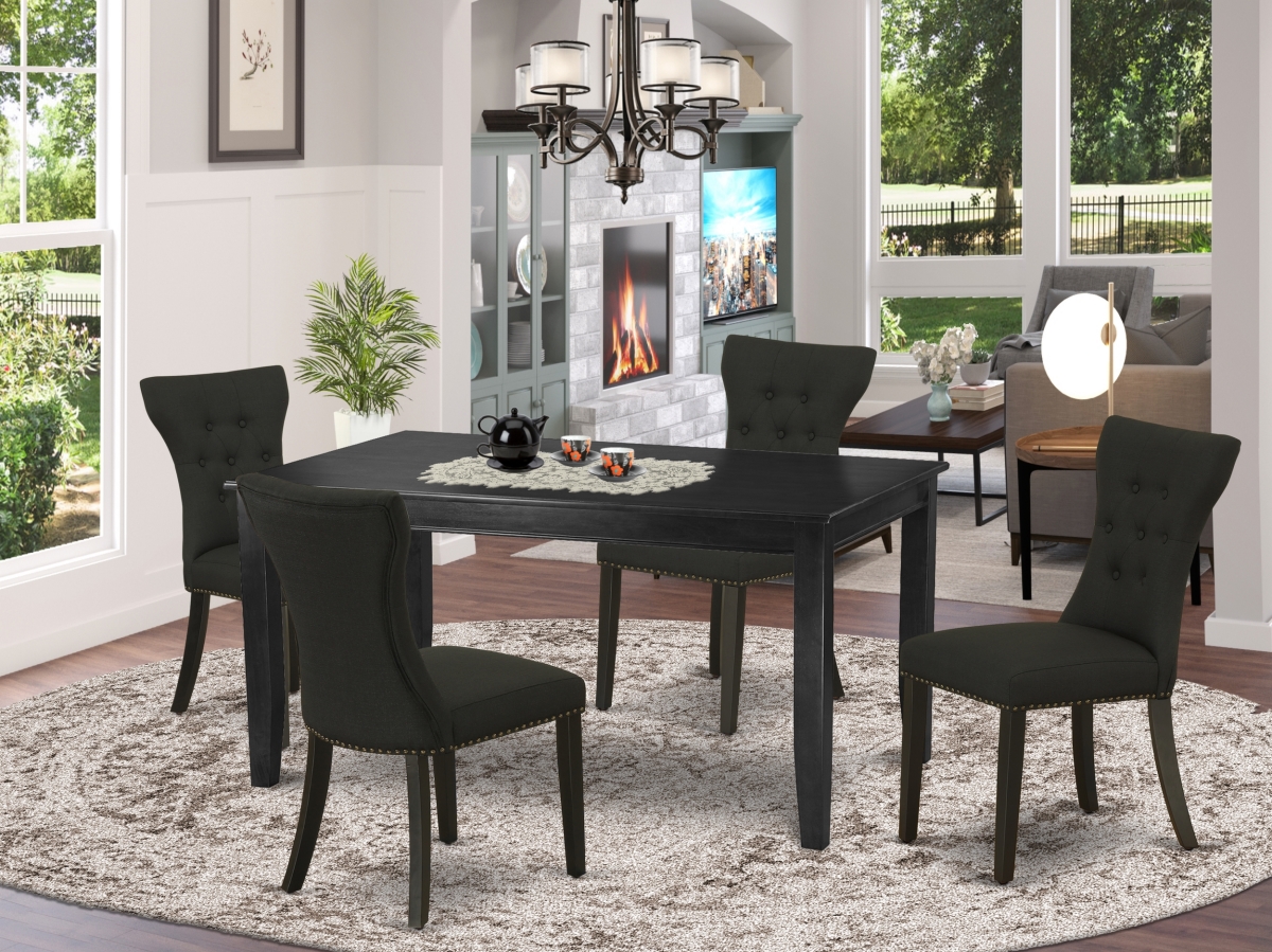 DUGA5-BLK-24 5 Piece Dudley Dinette Set - Black