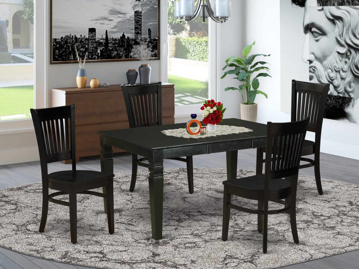 5 Piece Weston Kitchen Dinette Set - Black