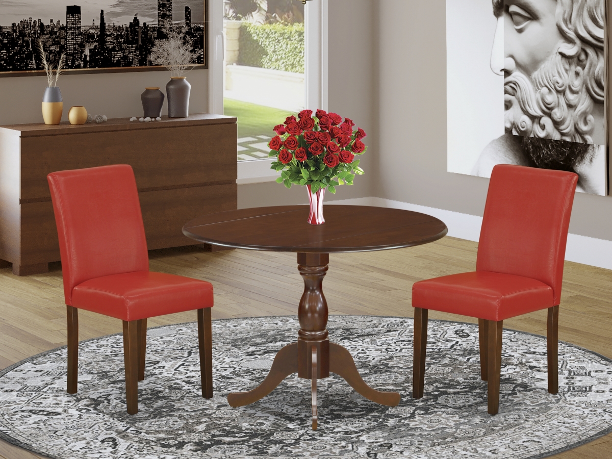 3 Piece Dublin Kitchen Table Set - Mahogany