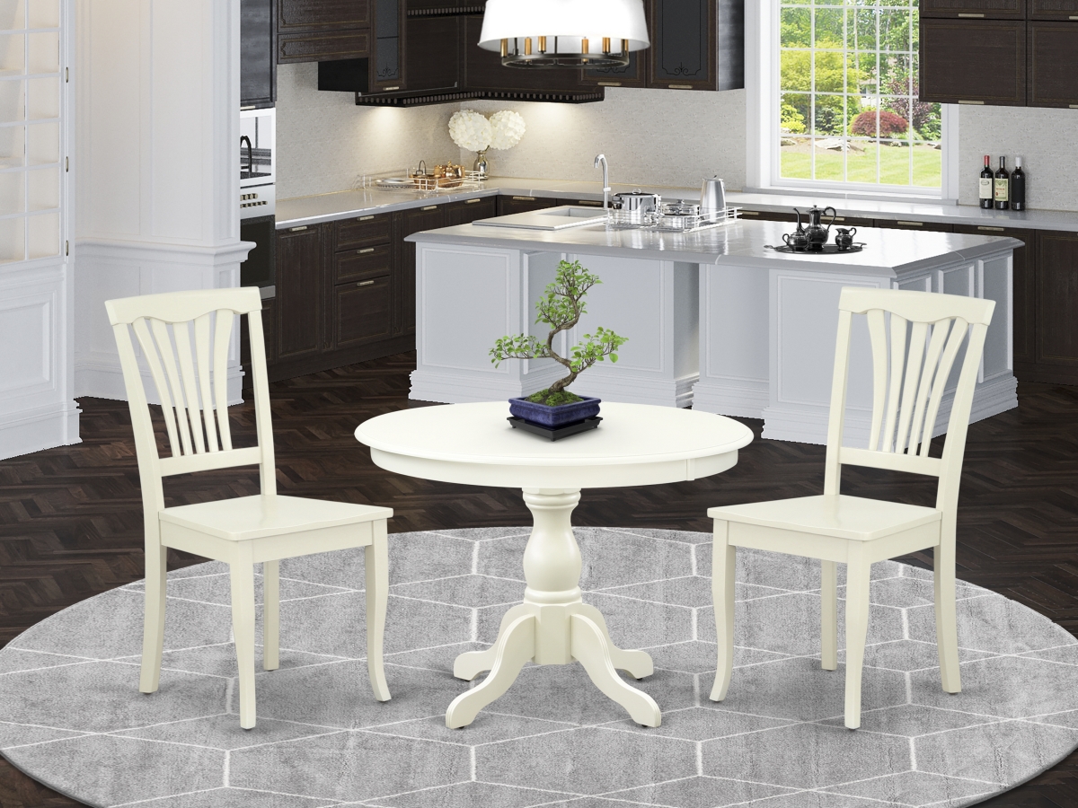 3 Piece Hartland Kitchen Furniture Set - Linen White