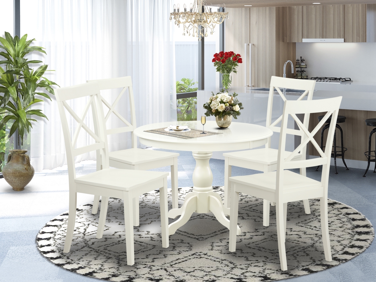 5 Piece Hartland Kitchen Furniture Set - Linen White