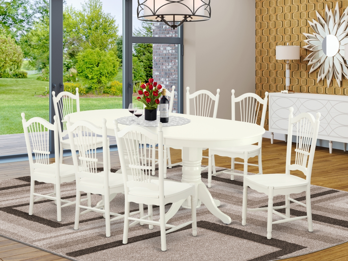 9 Piece Vancouver Kitchen Furniture Set - Linen White