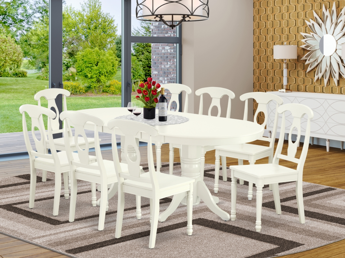9 Piece Vancouver Dining-room Set - Linen White