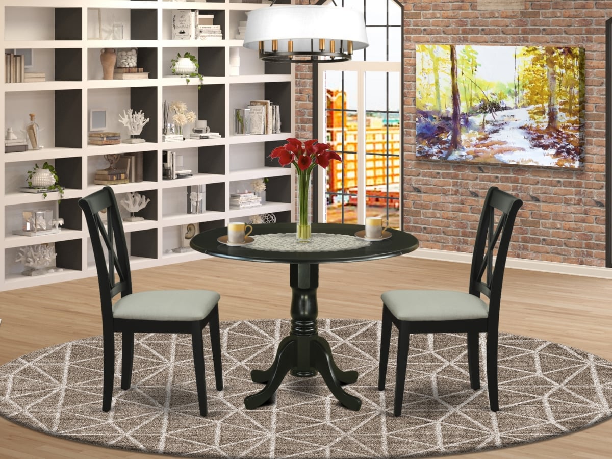 3 Piece Dublin Dinette Set - Black