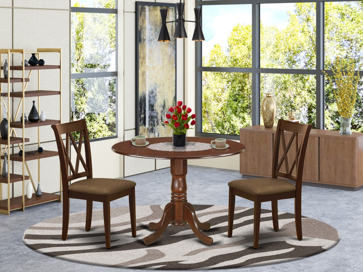 3 Piece Dublin Dinette Set - Mahogany