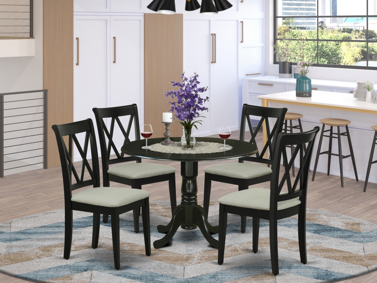 5 Piece Dublin Dining Set - Black