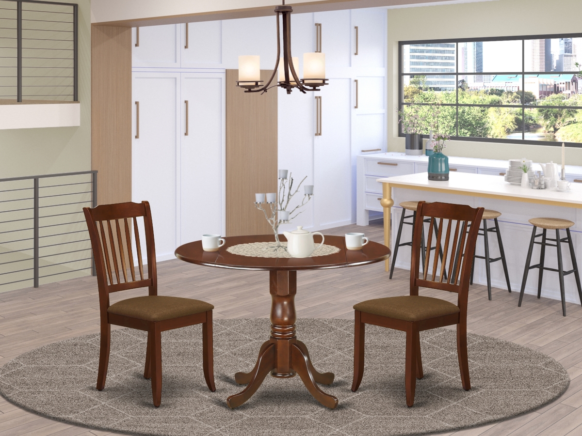 3 Piece Dublin Dinette Set - Mahogany