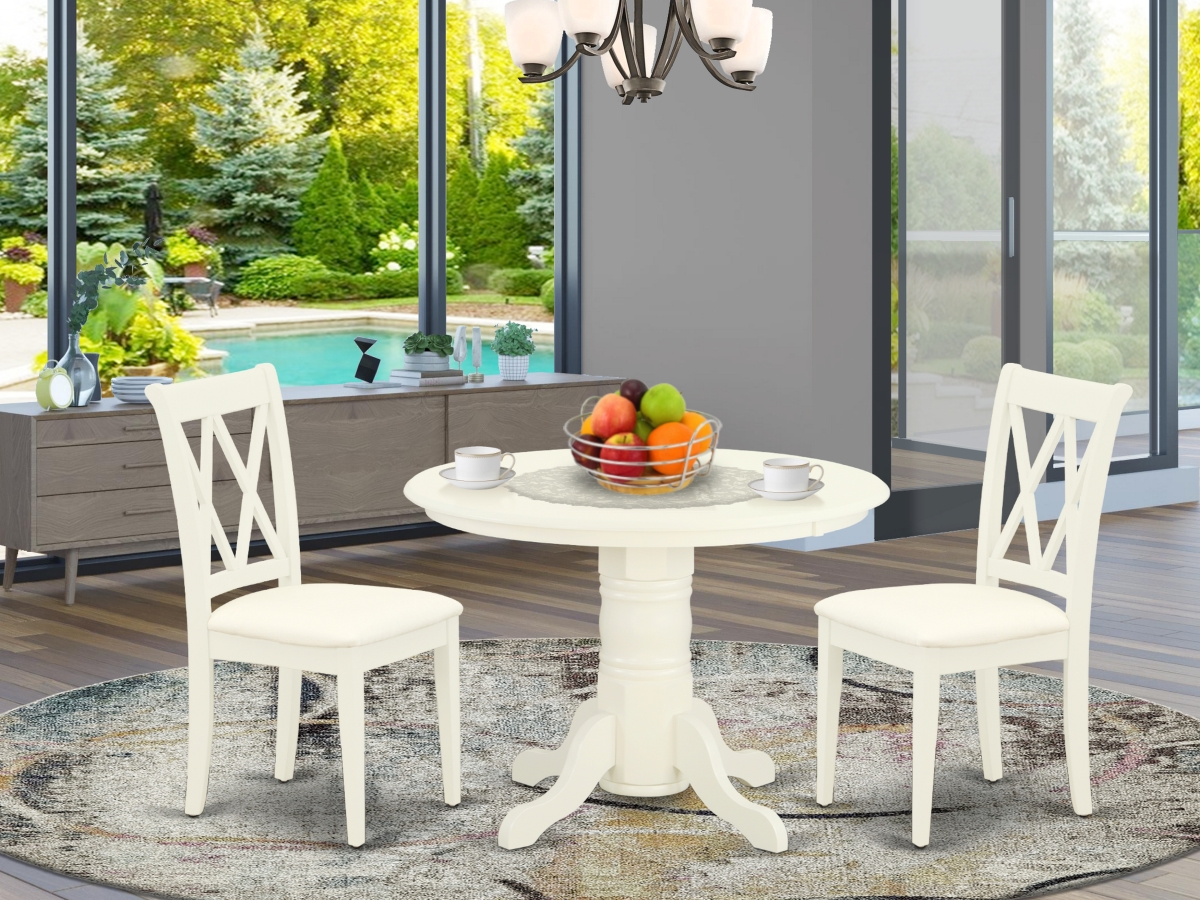 3 Piece Shelton Dinette Set - Linen White