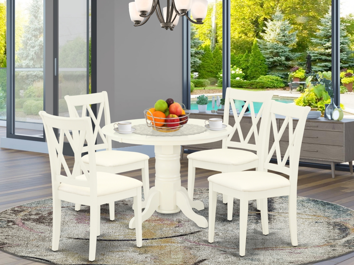 5 Piece Shelton Dining Set - Linen White