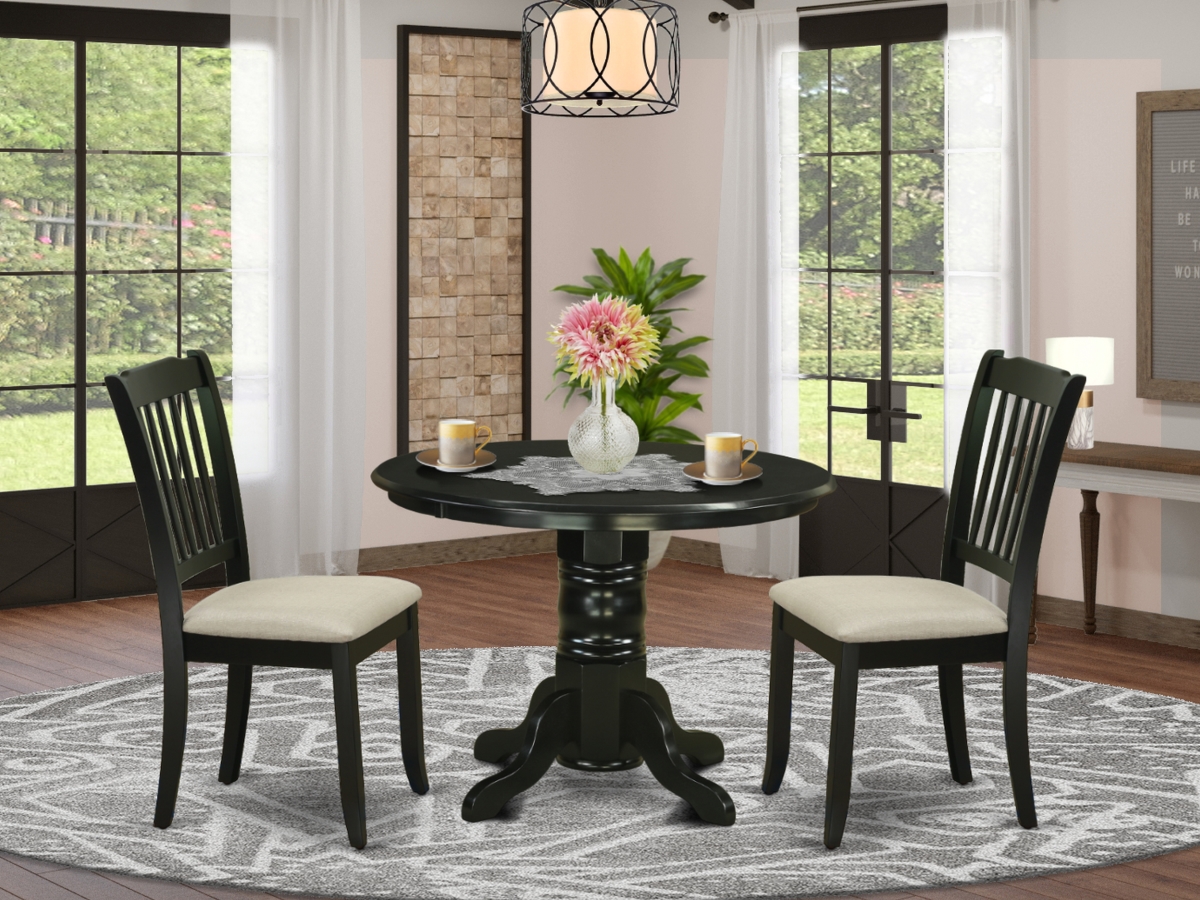3 Piece Shelton Dinette Set - Black