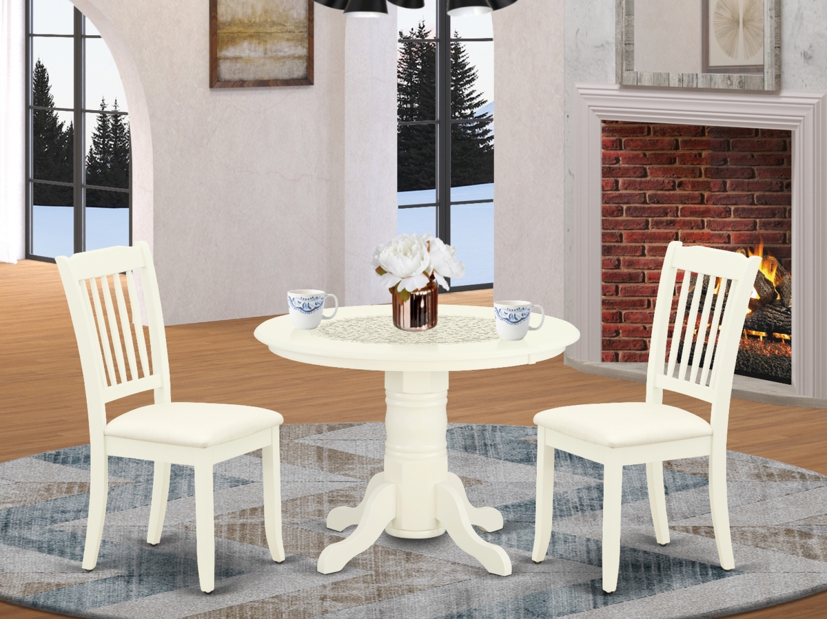 3 Piece Shelton Dinette Set - Linen White