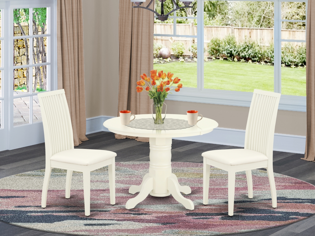 3 Piece Shelton Dinette Set - Linen White