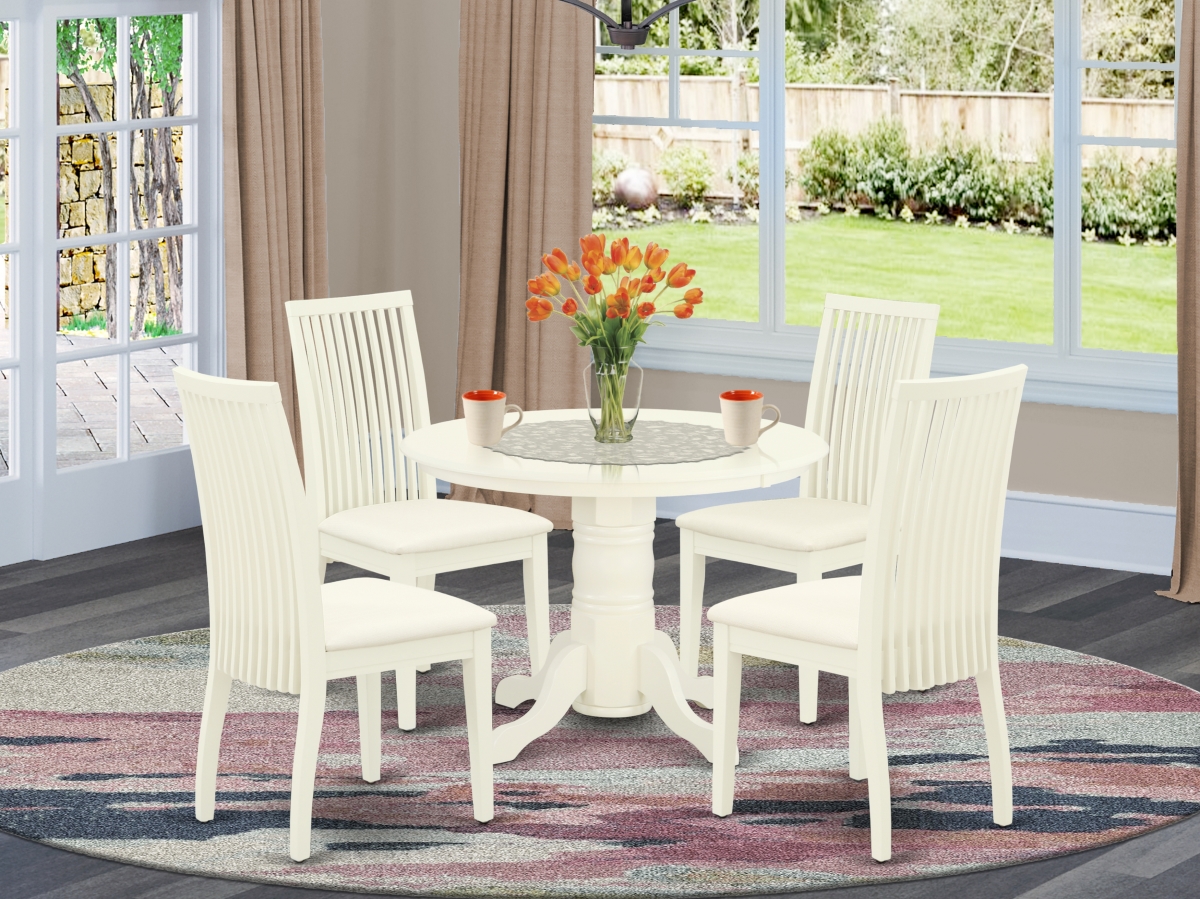 5 Piece Shelton Dining Set - Linen White