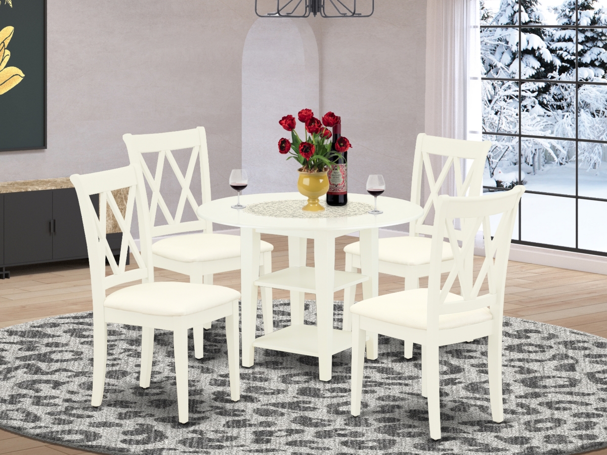 5 Piece Sudbury Dining Set - Linen White