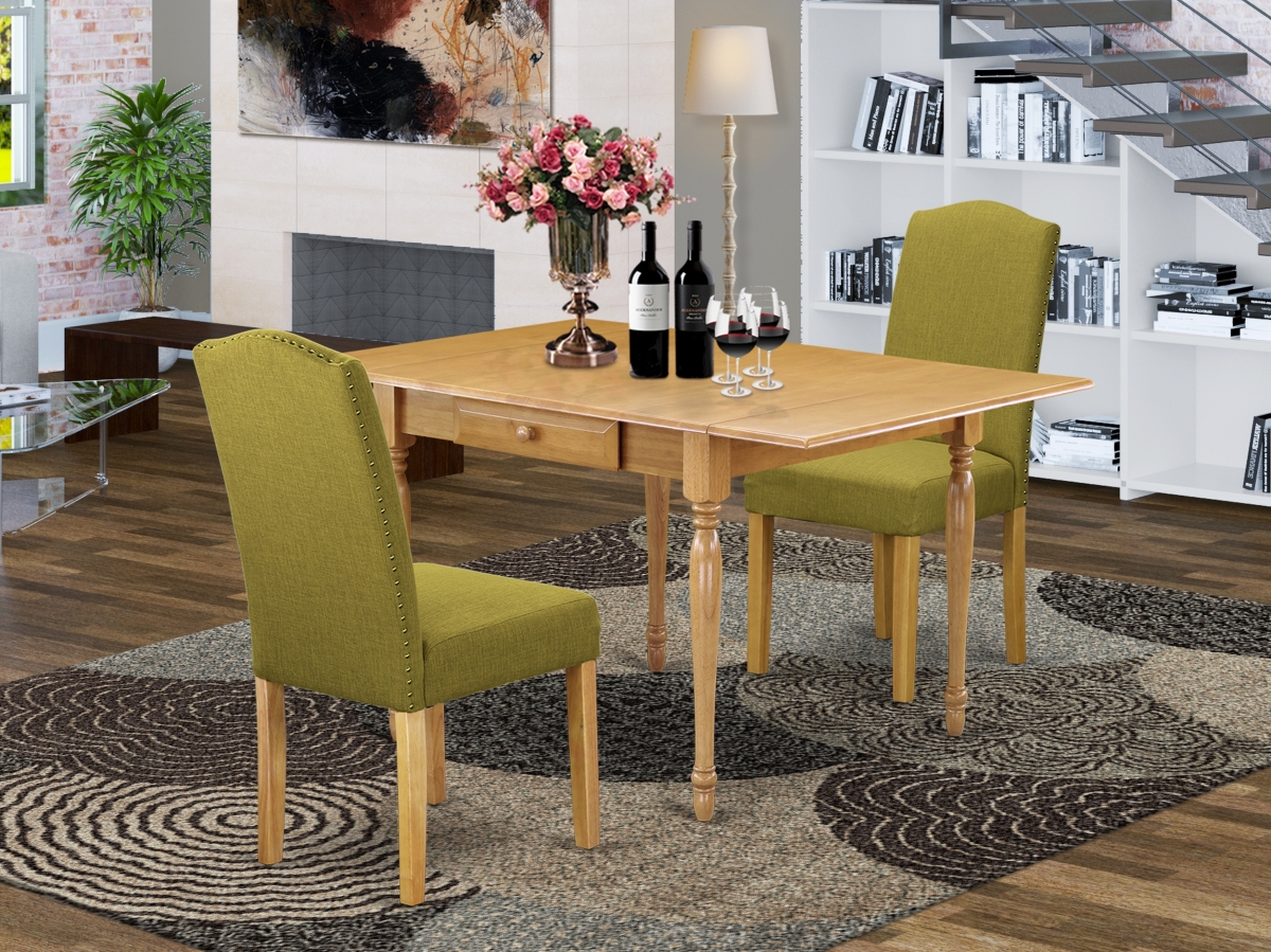 3 Piece Monza Kitchen Furniture Set - Oak & Light Pickle