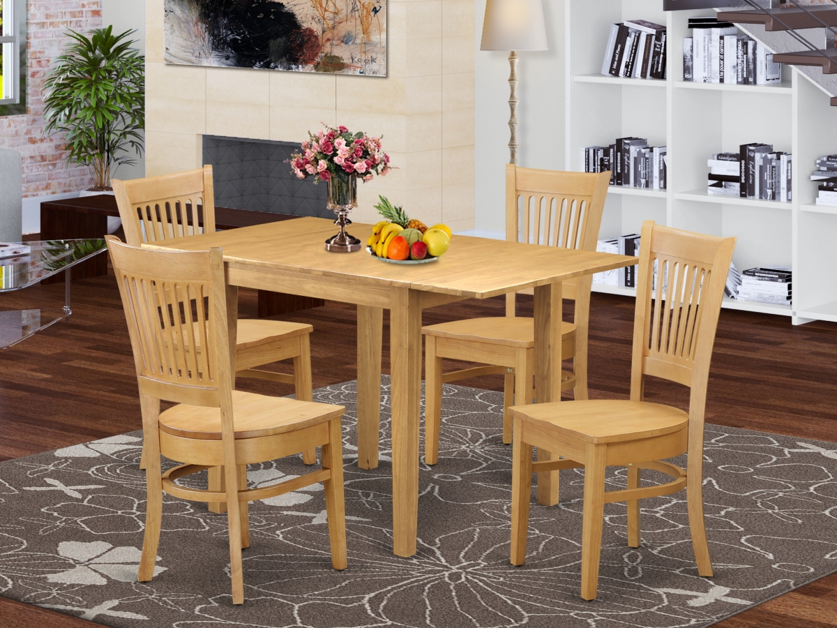 5 Piece Norden Dining Room Table Set - Oak