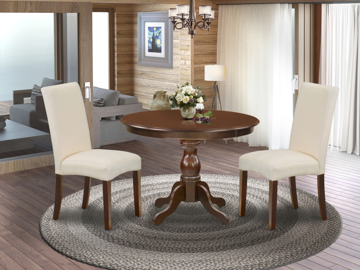 3 Piece Hartland Dining Room Table Set - Mahogany