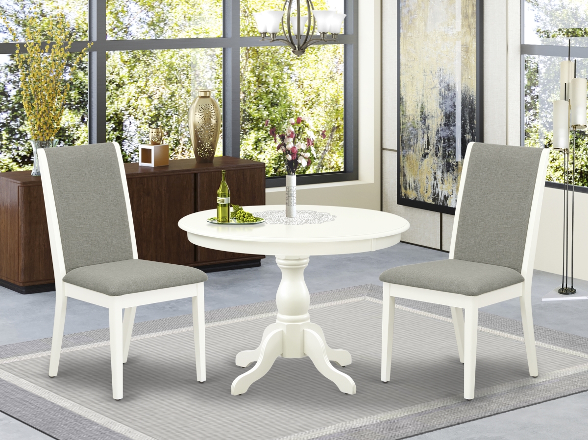 3 Piece Hartland Dining Room Set - Linen White