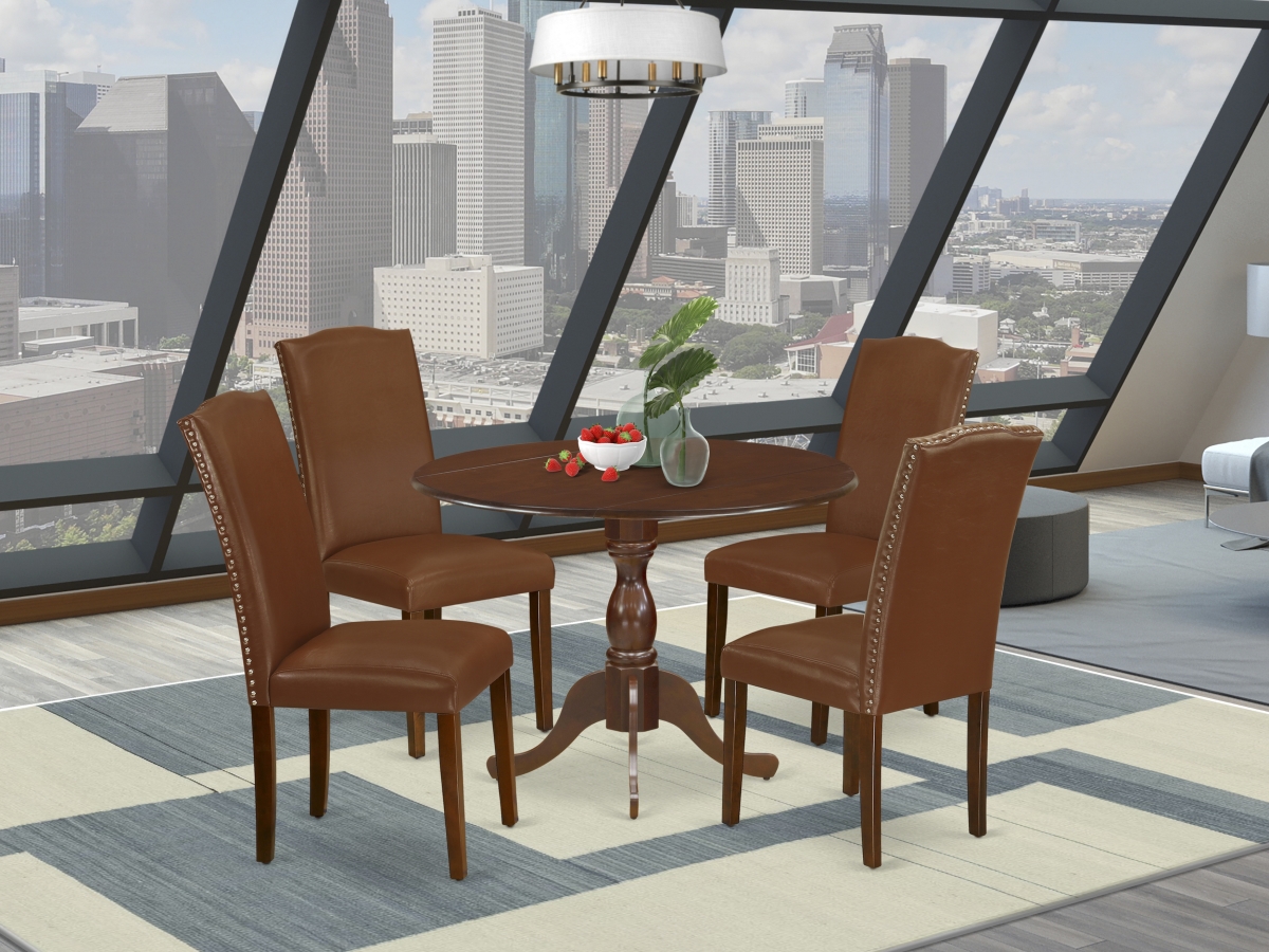 5 Piece Dublin Kitchen Table Set - Mahogany