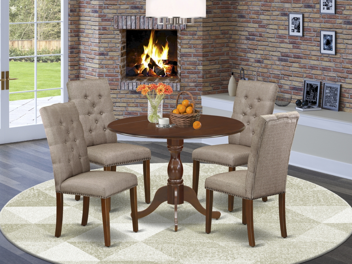 5 Piece Dublin Dining Set - Mahogany