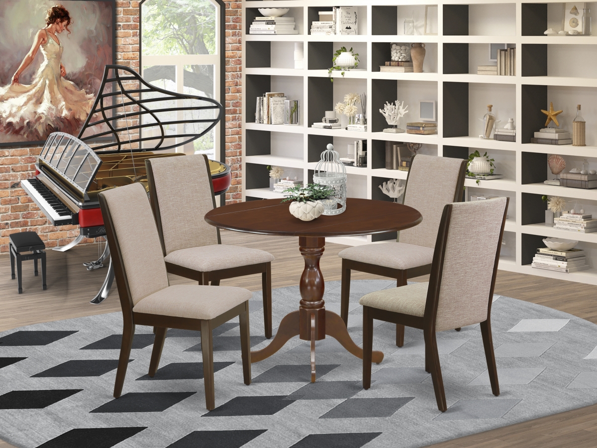5 Piece Dublin Dining Table Set - Mahogany