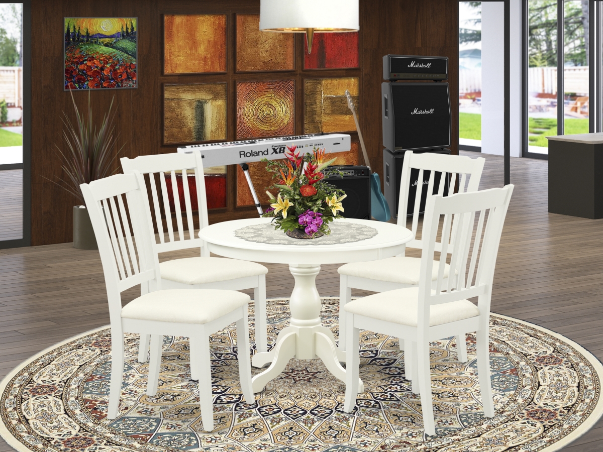 5 Piece Hartland Kitchen Furniture Set - Linen White