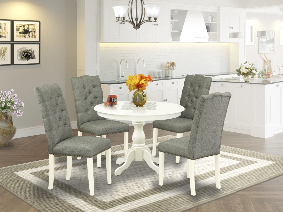 5 Piece Hartland Dinette Set - Linen White