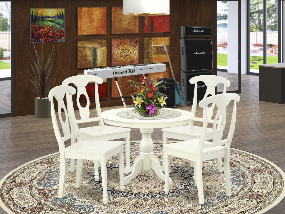 5 Piece Hartland Kitchen Furniture Set - Linen White