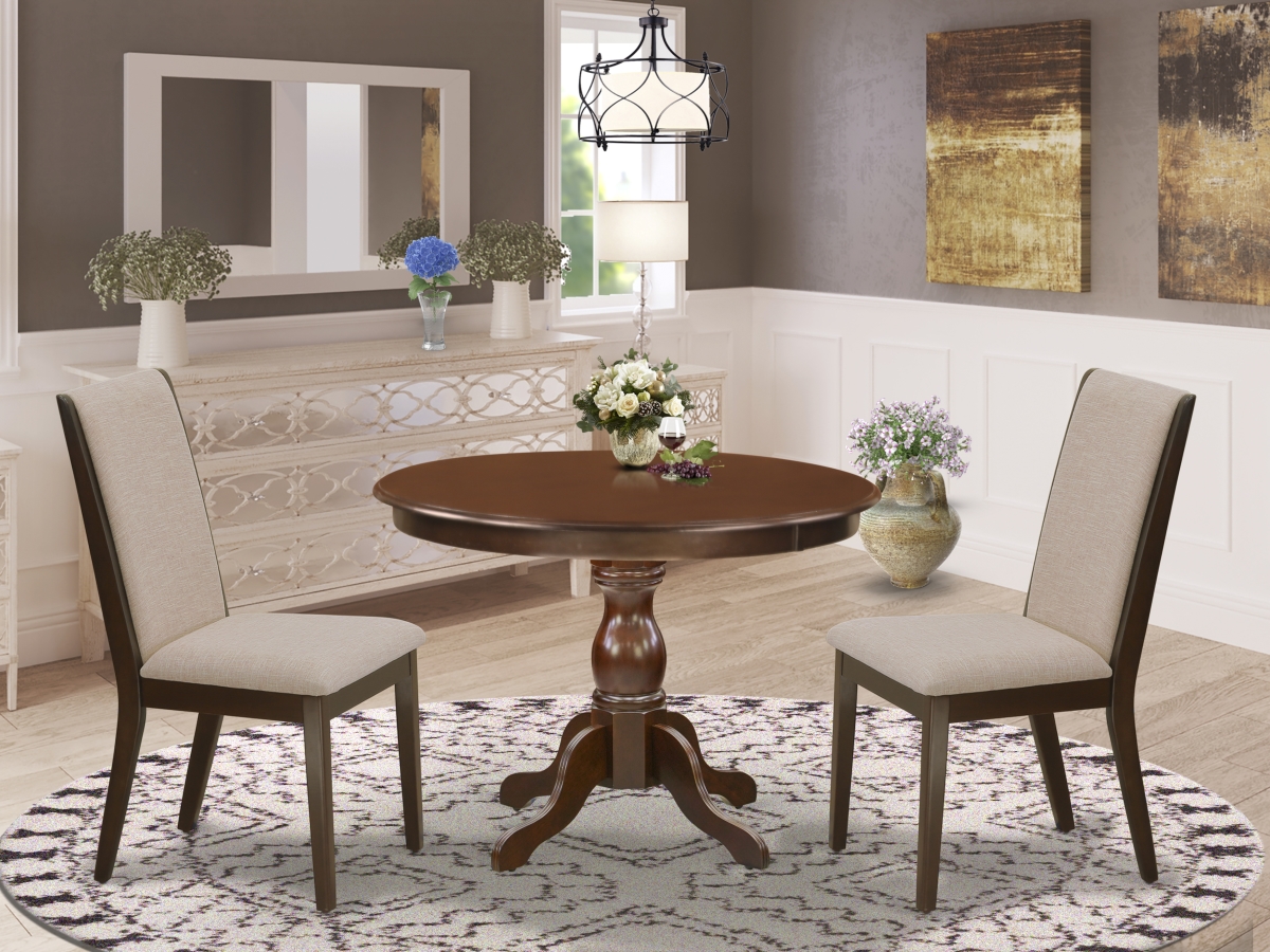 3 Piece Hartland Dining Room Table Set - Mahogany