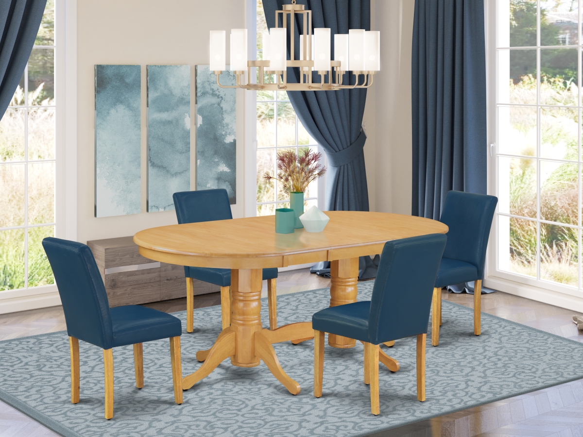 5 Piece Vancouver Dining Room Set - Oak & Oasis