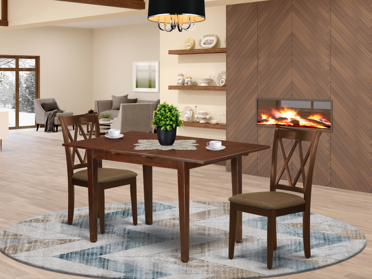 3 Piece Norfork Dinette Set - Mahogany