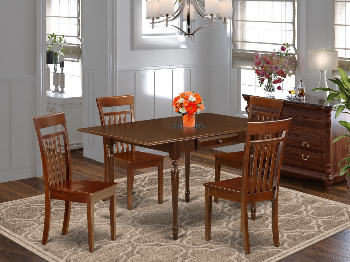 5 Piece Monza Dinette Set - Mahogany