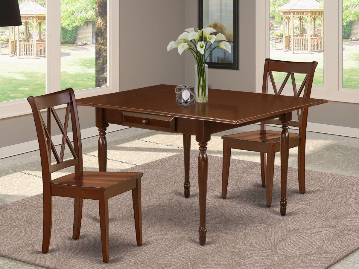 3 Piece Monza Dinette Set - Mahogany