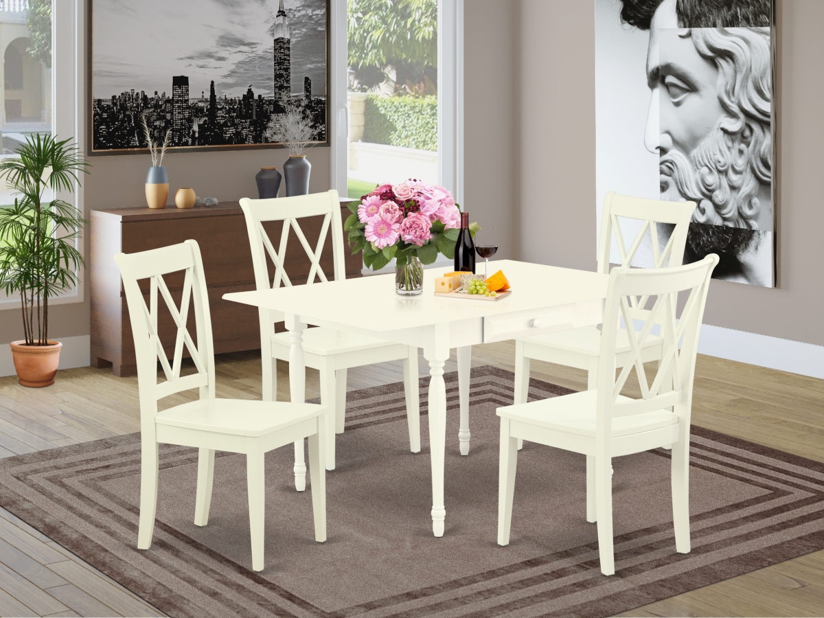 5 Piece Monza Kitchen Furniture Set - Linen White