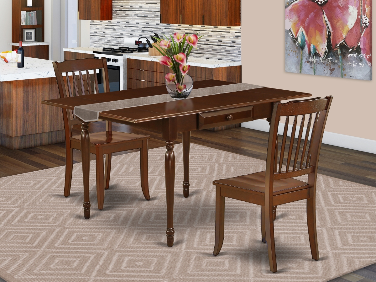 3 Piece Monza Dinette Set - Mahogany