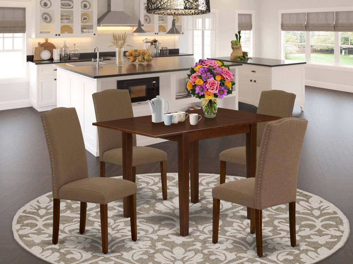 5 Piece Norden Dinette Set - Coffee & Mahogany